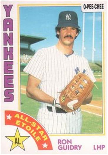 1984 O-Pee-Chee Baseball Cards 204     Ron Guidry AS